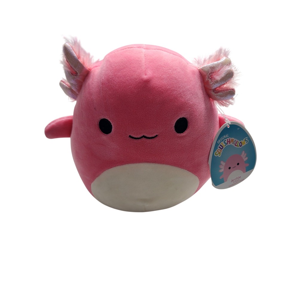 Squishmallows Archie Axolotl Plush‎ Pink White Stuffed Animal Toy New